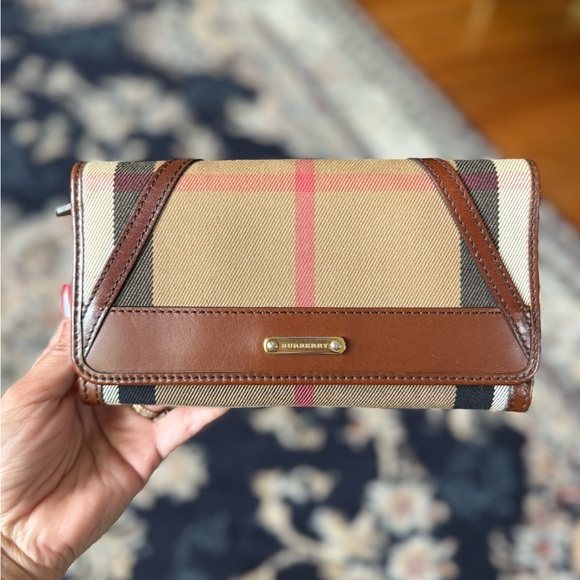 Burberry House Check Bridle Penrose Continental Wallet - Picture 1 of 8